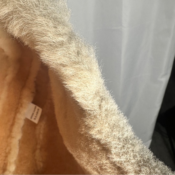 Genuine Shearling Sheepskin Trapper Hat Tan Aviator Winter Warm XL Apres Ski - Picture 16 of 16